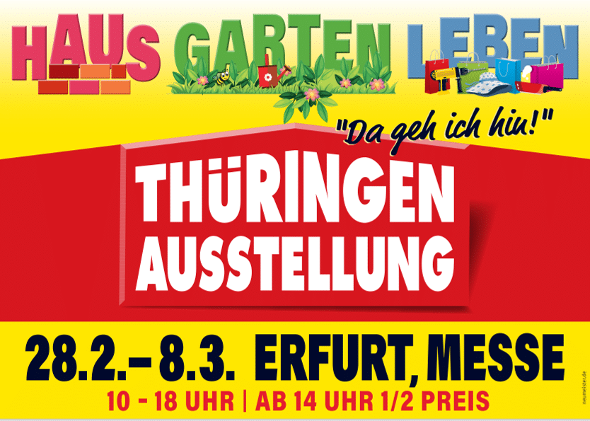 Angbot: 2€ Rabatt auf das Tagesticket Standard zur Thüringen Ausstellung